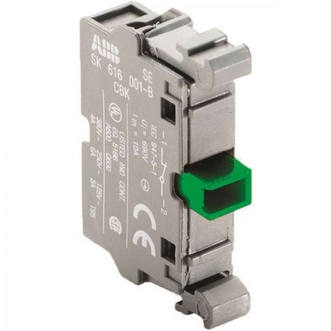 Блок контактов ABB MCB-10, фронтальный монтаж, 1НО 1SFA611610R1001