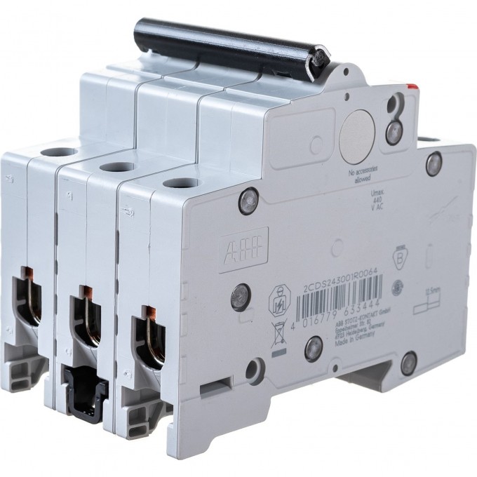Выключатель автоматический модульный ABB SH203L 3п C 6А 4.5кА C6 2CDS243001R0064